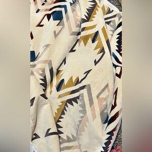 PendletonThrow Blanket - Cream, Mustard, Navy